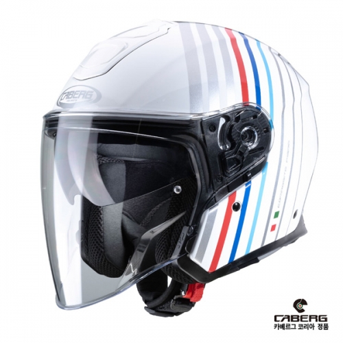군토,[카베르그] 제트 플라이언 바카리 화이트 실버 BMW 컬러 오픈페이스 헬멧