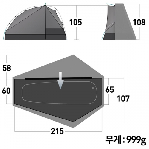 군토,[씨투써밋] 알토 TR1 UL 그린 텐트 (매쉬이너/3계절용)