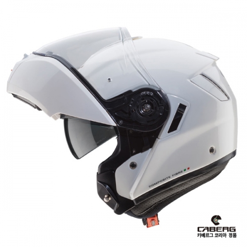 군토,[카베르그] 레보 시스템 헬멧 유광 화이트/ 시야가 넓은 투어 헬멧 [핀락렌즈 증정]