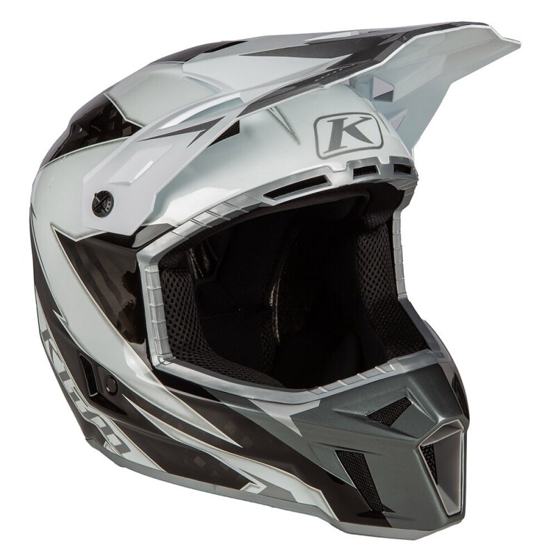 군토,[클라임] Klim F3 카본 헬멧 - 라이트닝 화이트