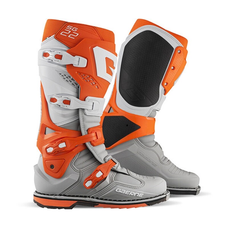 군토,[게르니] SG22 오프로드 부츠 - 오렌지 화이트 그레이