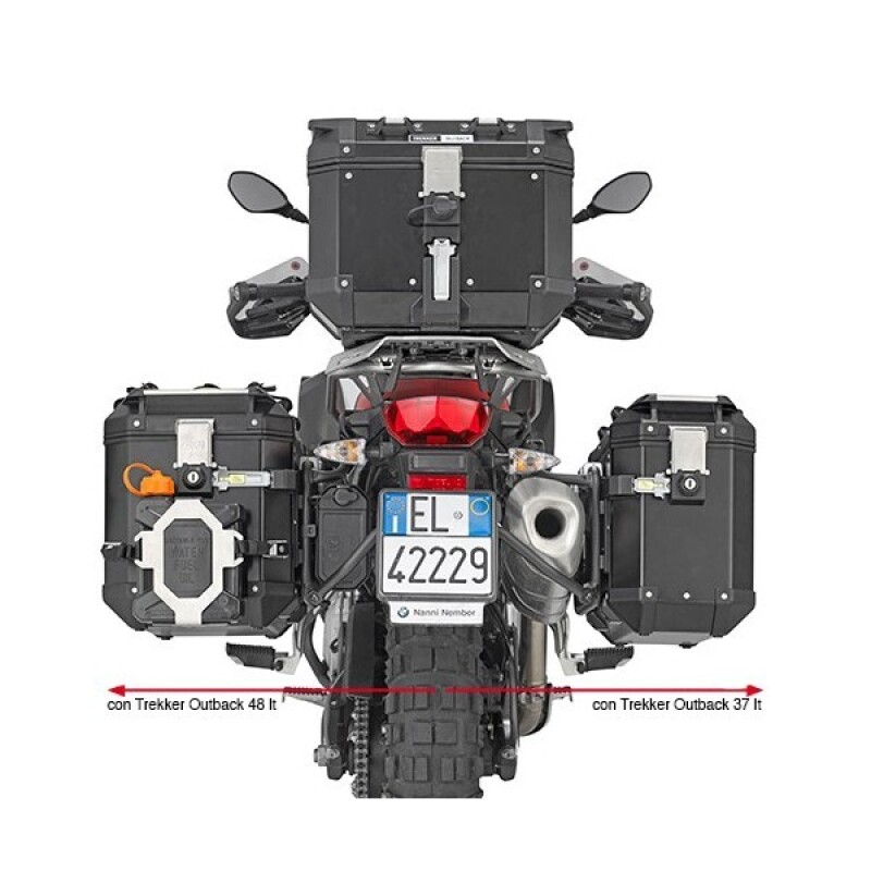 군토,[지비] GIVI BMW F800GS (24-25), F750GS/F850GS (18-20)(21-23) 전용 아웃백 사이드케이스 거치대 - PL5127CAM