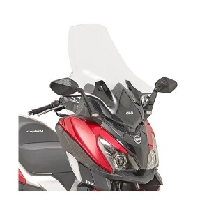 [기비] GIVI SYM CRUISYM 125/300 크루심 (17-23) 전용 롱 윈드스크린 (78x70.5, 투명) - 7056DT+D7056KIT