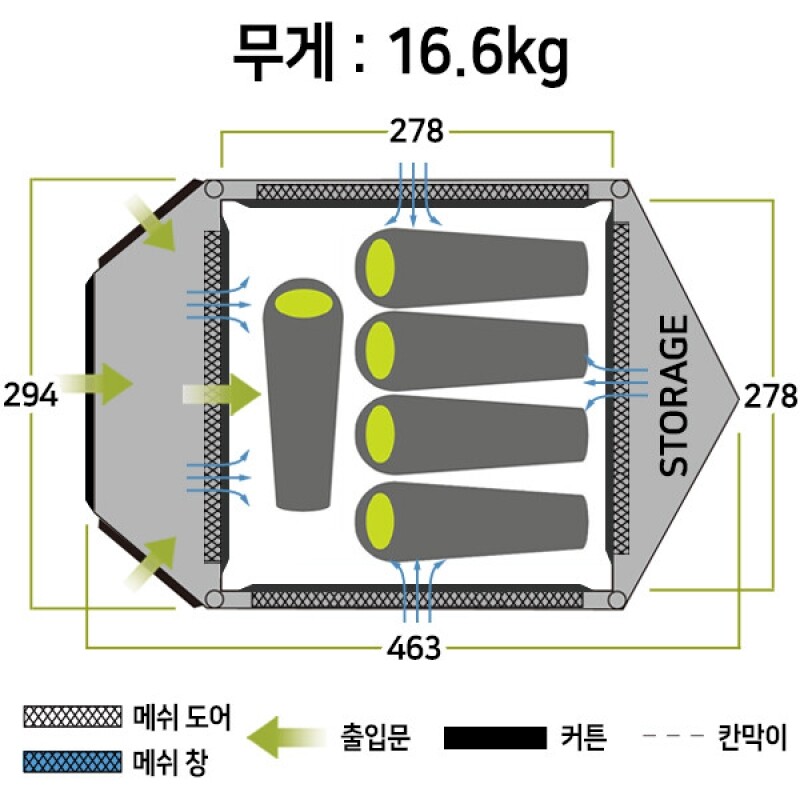 군토,[젬파이어] 프론토 5 V2 에어텐트