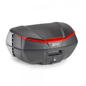 [기비][모노키] GIVI AIR 탑박스 49리터 - V49-N (블랙, 레드 반사경) (모노키 플레이트 별도)