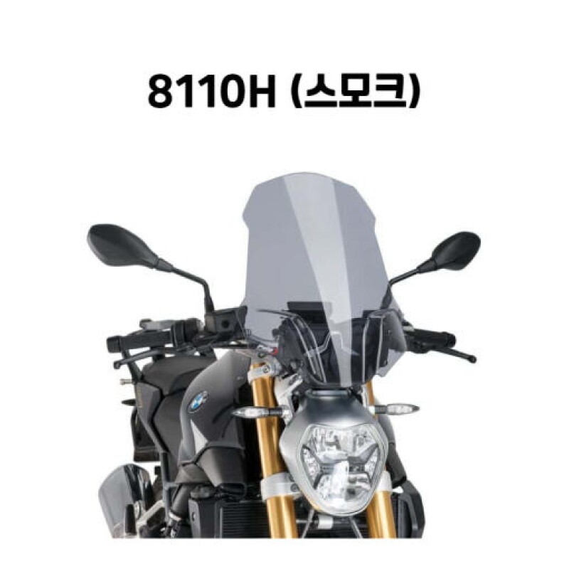 군토,[퓨익] BMW R1200R (15~18) 윈드스크린 롱스크린 (순정브라켓 없는 모델용) PUIG 8110
