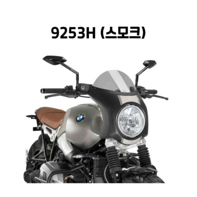 군토,[퓨익] PUIG BMW 알나인티 스크램블러 (16-20) 레트로 세미 페어링 (블랙 하우징) 윈드스크린 PUIG 9253