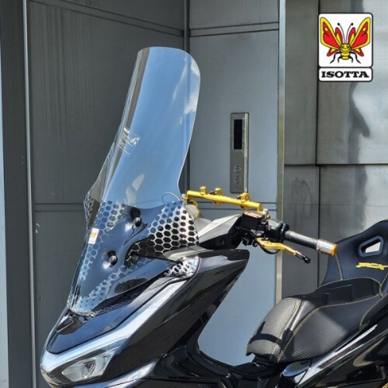 군토,[이소타] 혼다 PCX125, PCX150 (2025년~) 전용 80CM 롱 윈드스크린 SC4570-WA