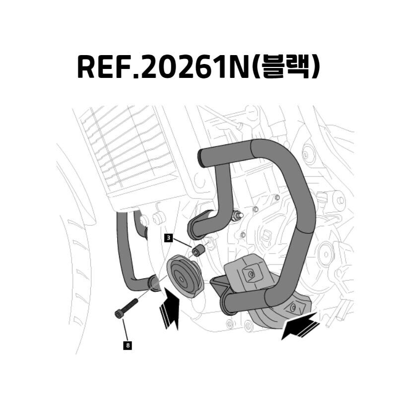 군토,[퓨익] 혼다 CMX1100 REBEL (21-) 레블 1100 엔진가드 PUIG 20261