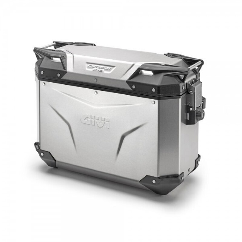 군토,[기비] GIVI 아웃백 에보 스마트 아노다이즈 사이드박스 (44리터) 실버 - OBKEV-44AAL/AAR