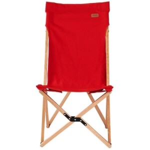 [마운트리버] 릴렉스 우드 캔버스 체어 - 레드