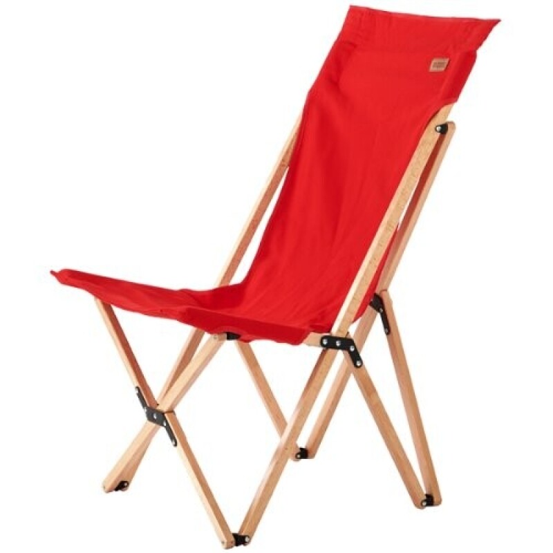 군토,[마운트리버] 릴렉스 우드 캔버스 체어 - 레드