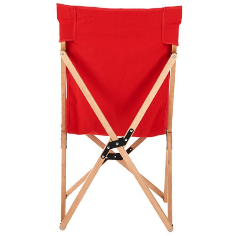 군토,[마운트리버] 릴렉스 우드 캔버스 체어 - 레드