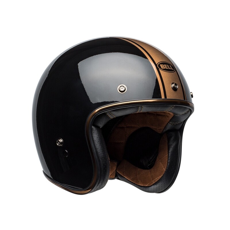 군토,[BELL] 벨 커스텀 500 오픈페이스 헬멧 - 랠리 블랙/브론즈