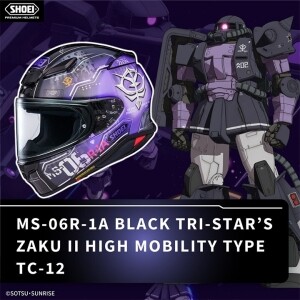 [쇼에이] Z-8 H-모빌리티 자쿠 TC-12 SHOEI X 기동전사 건담 콜라보 풀페이스 헬멧 (Z-8 H-MOBILITY ZAKU TC-12 SHOEI X)