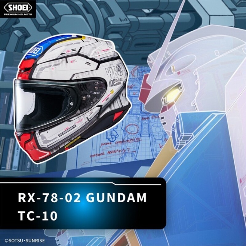 군토,[쇼에이] Z-8 RX-78-02 건담 TC-10 SHOEI X 기동전사 건담 콜라보 풀페이스 헬멧 (Z-8 RX-78-02 GUNDAM TC-10 SHOEI X)