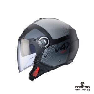 [카베르그] 카베르그 리비에라 V4x 알파 무광 블랙 안트라사이트 그레이 제트 헬멧