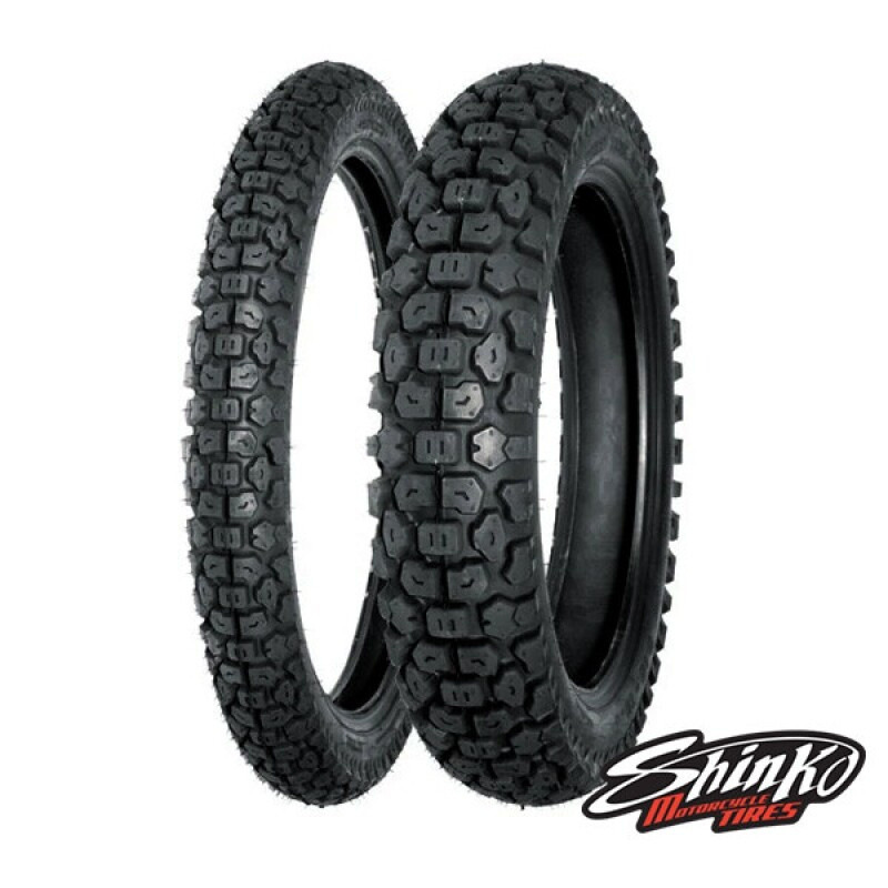 군토,[신코] SR244 3.50-18 (100/90-18) 클래식 레트로 깍두기 오프로드 어드벤처 듀얼 타이어