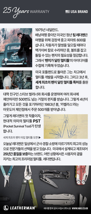 [레더맨] 웨이브 알파 옵시디언 마그나컷 멀티툴